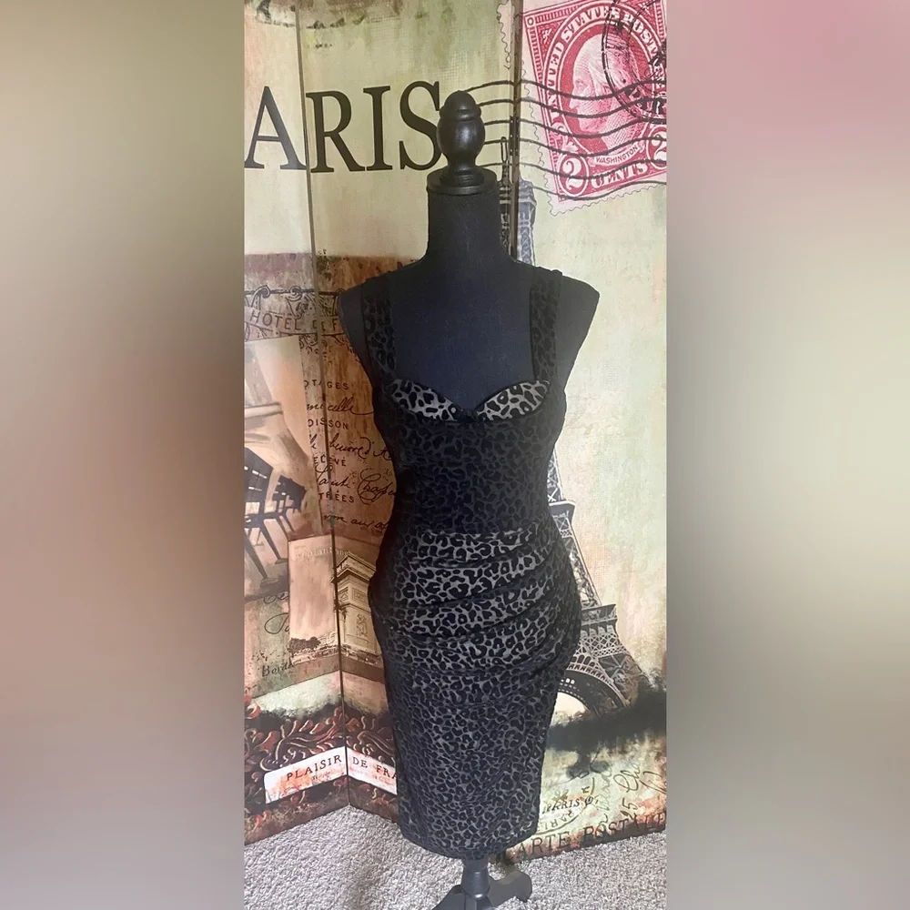 Fashions Nova black, and nude mesh dress-Size Small (NWOT) - Picture 3 of 8